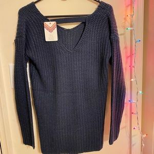 NEW navy sweater